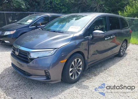 2023 Honda Odyssey Ex-L from USA, damaged, VIN 5FNRL6H64PB010665